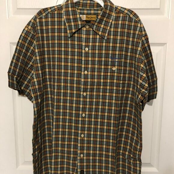 PEPE JEANS LONDON Men’s Short Sleeves Shirt Sz XL - Picture 1 of 6